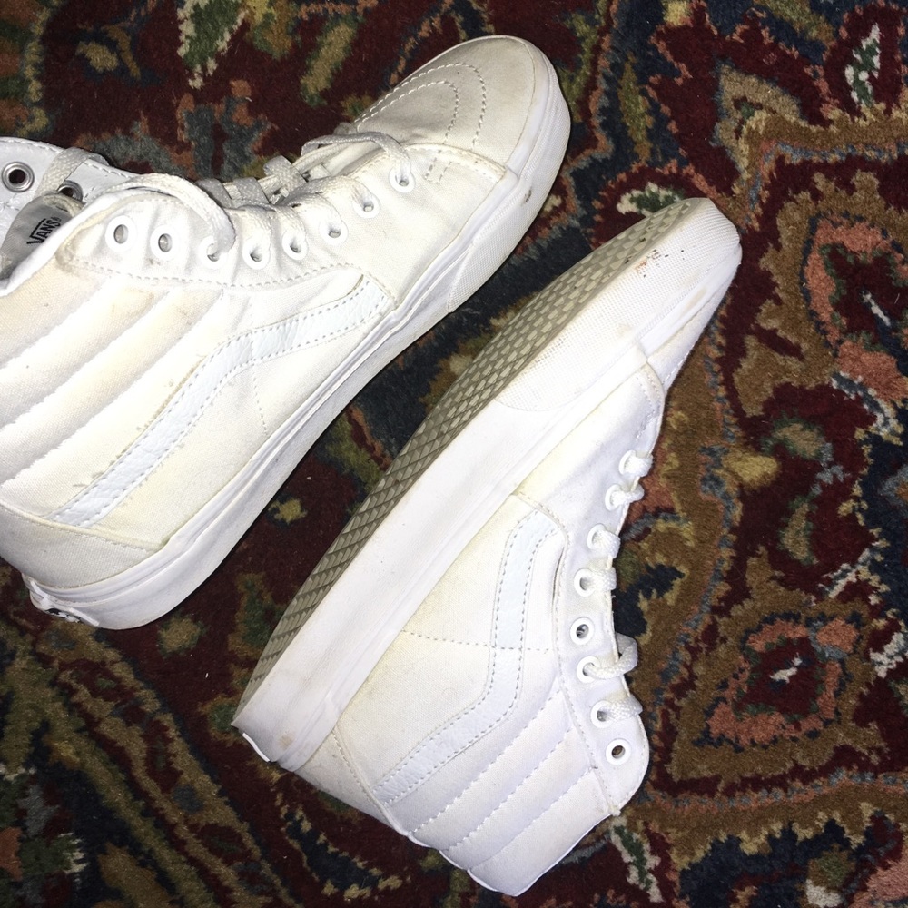 White high top vans